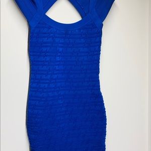 Guess Los Angeles electric blue dress
